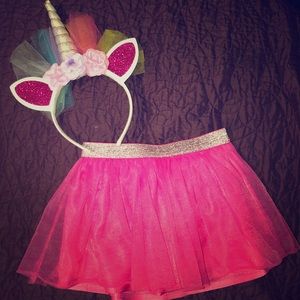 tutu and unicorn headband